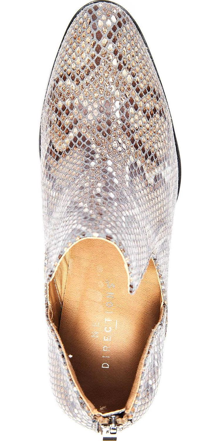 Womens Shoes - Low Heel Snakeskin Style