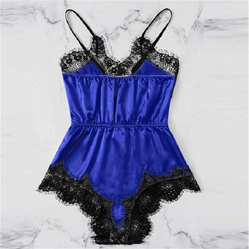 5 Styles Lingerie Sexy Bra Set Women's Sleepwear Sleeveless Strap Lace Trim Satin Cami Tops Pajama Sets Bras Women Brief Sets