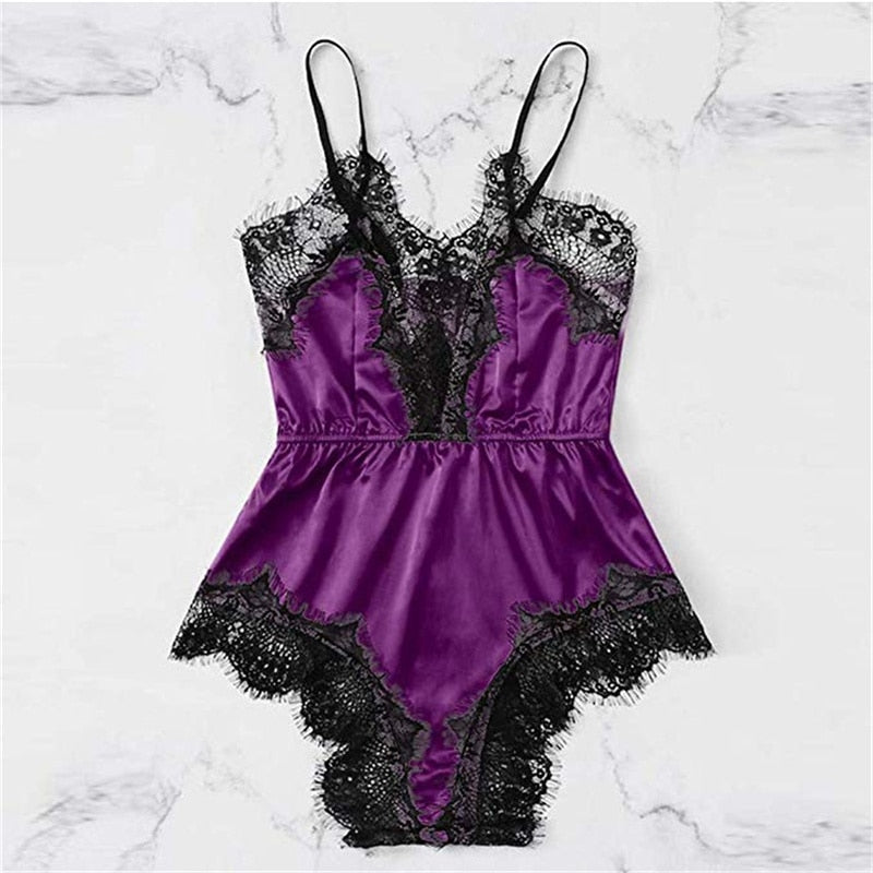 5 Styles Lingerie Sexy Bra Set Women's Sleepwear Sleeveless Strap Lace Trim Satin Cami Tops Pajama Sets Bras Women Brief Sets